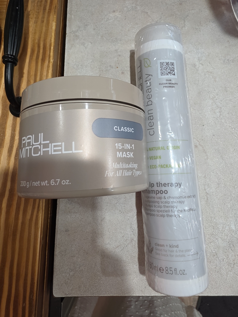 Paul Mitchell  NEW Clean Beauty SCALP THERAPY SHAMPOO  8.5 oz & Hair Mask 6.7 Oz